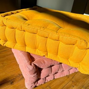 Urban Outfitter velvet sitting floor cushions